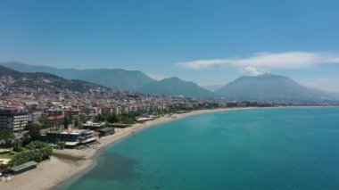 Hindi Alanya 'da güzel bir sahil. Yüksek kalite 4k görüntü