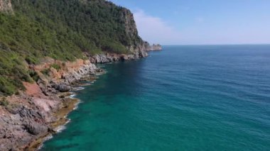 Hindi Alanya 'da güzel bir sahil. Yüksek kalite 4k görüntü