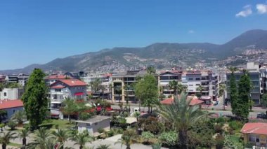 Alanya seti insansız hava aracından alındı. Seyahat konsepti. Yüksek kalite 4k görüntü