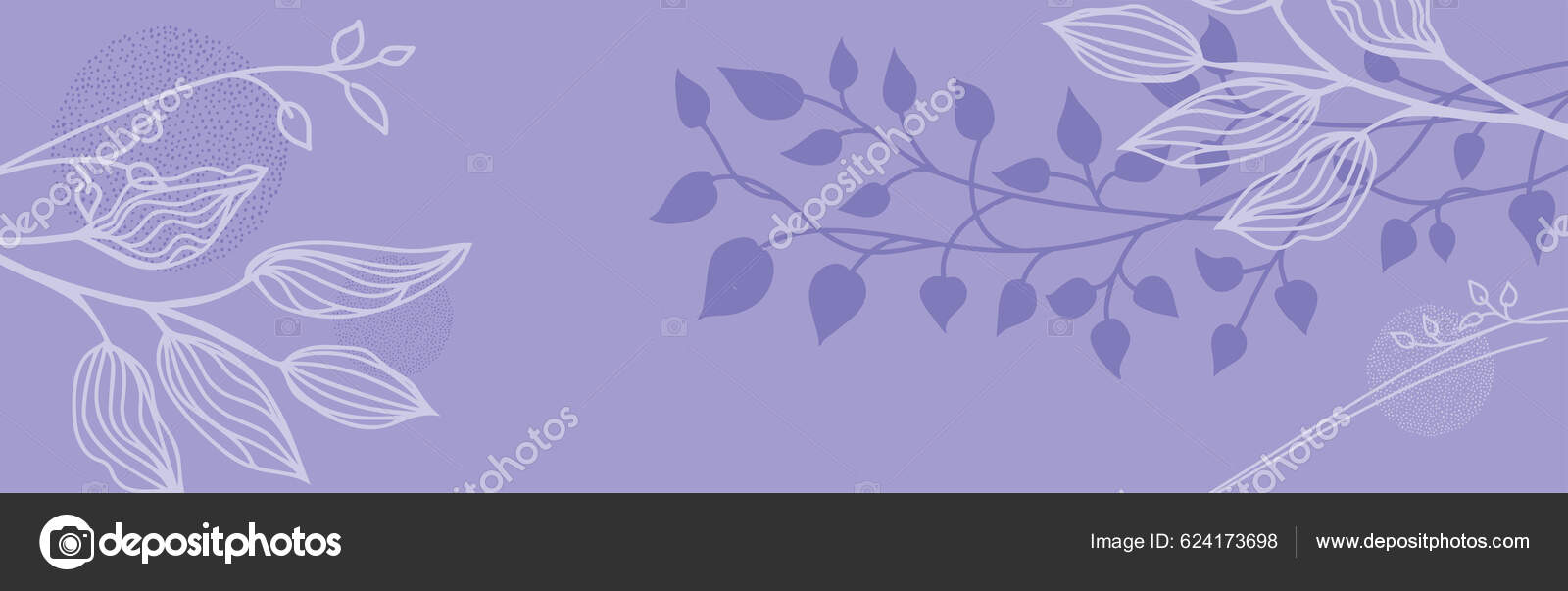 Hojas Plantas Flores Contorno Blanco Diseño Silueta Minimalista Vector Fondo  — Foto de stock #624173698 © Apostrophe, image size:1600x603