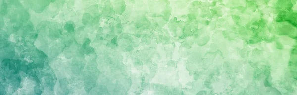Pastel Light Blue Green Watercolor Painted Background Blotches Blobs Paint — Stock Photo, Image