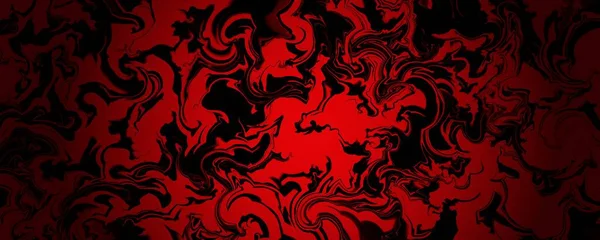 Black Red Swirled Marbled Painting Digital Illustration Liquid Marble Background Stock Image
