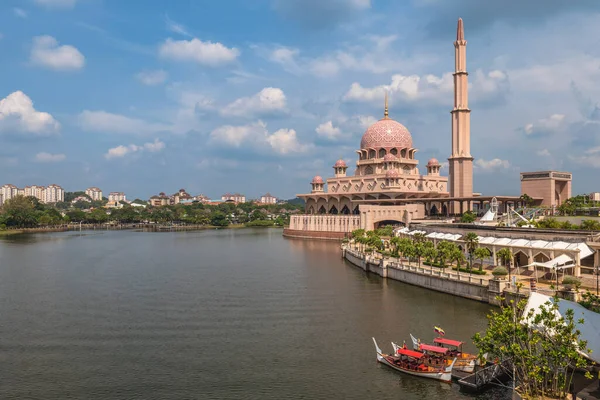 Masjid Putra Dataran Putra Putrajaya City Malaysia — Foto de Stock