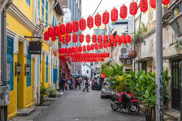 January 2023 Kwai Chai Hong Small Alley Petaling Street Chinatown —  Fotos de Stock