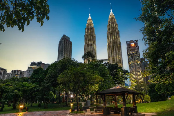 January 2023 Petronas Twin Towers Tallest Buildings Kuala Lumpur Malaysia — Stock fotografie