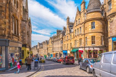 İskoçya Edinburgh sokak görünümü, İngiltere