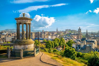 manzara calton Hill, edinburgh, İngiltere