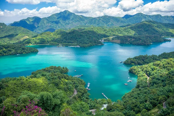 Paesaggio Del Lago Sole Luna Nantou Taiwan — Foto Stock