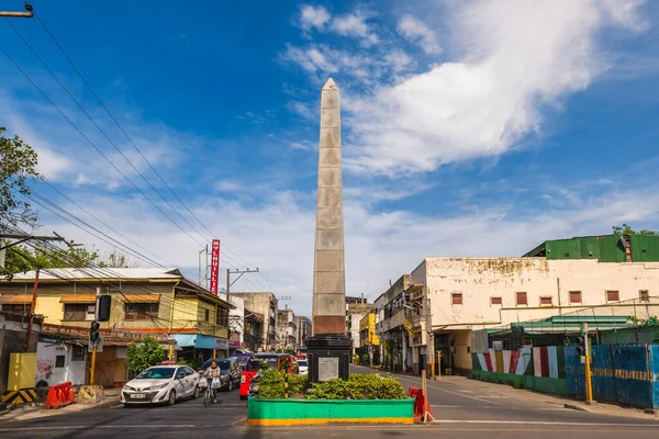 Maio 2023 Obelisco Cólon Monumento Alto Que Marca Início Colon — Fotografia de Stock