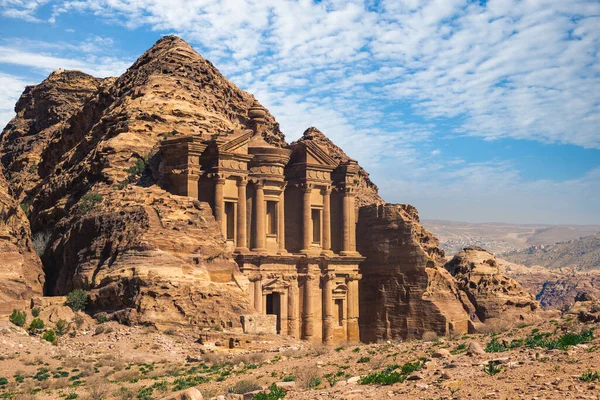Addeir Monastery 位于Jodan的Petra — 图库照片