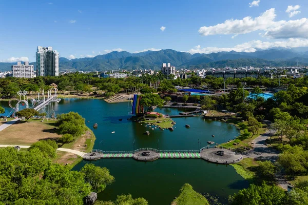 Aerial View Luodong Sports Park Yilan Taiwan — Stockfoto