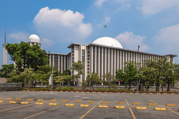 Masjid Istiqlal Meczet Niepodległości Położony Centrum Dżakarty Indonezji — Zdjęcie stockowe
