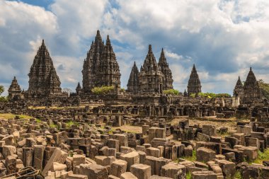 Prambanan, Endonezya 'nın güneyindeki Yogyakarta' da bir Hindu tapınağı.,