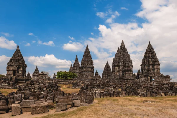 Prambanan Endonezya Nın Güneyindeki Yogyakarta Bir Hindu Tapınağı — Stok fotoğraf