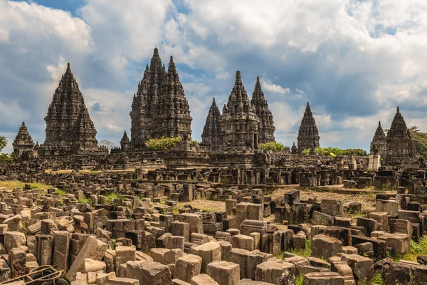 Prambanan Endonezya Nın Güneyindeki Yogyakarta Bir Hindu Tapınağı — Stok fotoğraf