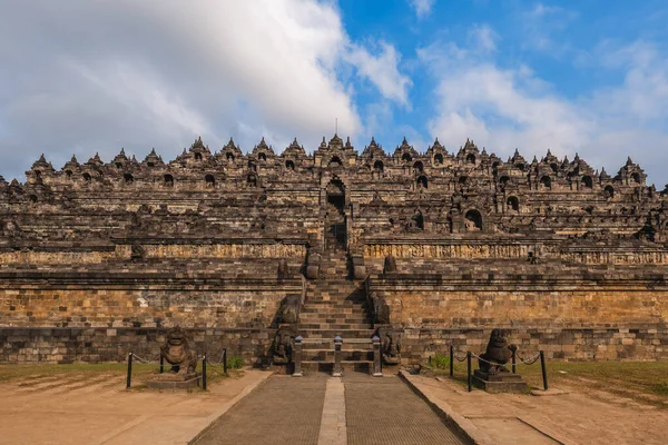 stock image Borobudur or Barabudur, a Mahayana Buddhist temple in Magelang Regency, Java, Indonesia