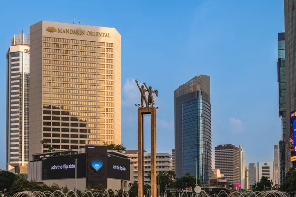 Července 2023 Selamat Datang Monument Nachází Hotelu Indonésie Kruhový Objezd — Stock fotografie