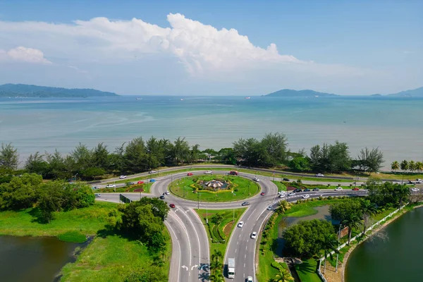 Aerial View Likas Viewpoint Kota Kinabalu Sabah Malaysia — Stock Photo, Image