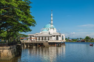 Hindistan Mescidi, Kuching şehrinde yüzen cami, Sarawak, Doğu Malezya