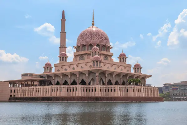 Masjid Putra Dataran Putra Putrajaya City Malaysia — Stock Photo, Image