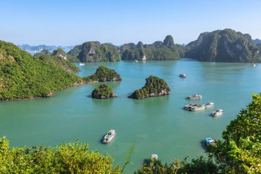 Halong Koyu, ya da ha uzun koy, Quang Ninh, Vietnam 'daki UNESCO Dünya Mirası Bölgesi