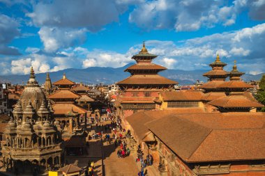 scenery of Patan Durbar Square located at Kathmandu in Nepal clipart