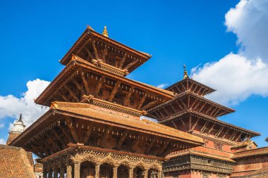 Patan Durbar Meydanı manzarası Nepal Katmandu 'da yer almaktadır