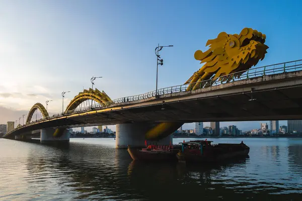 Ejder Köprüsü Nang Vietnam Daki Han Nehri Geçişinin Simgesi — Stok fotoğraf