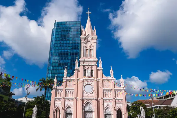 Nang Kathedrale Die Rosa Kirche Danang Vietnam — Stockfoto