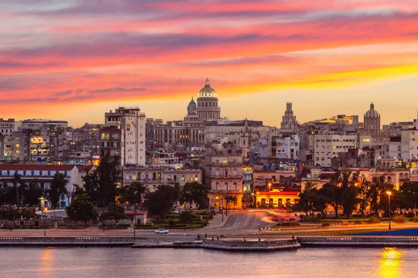 Skyline Avana Habana Capitale Più Grande Città Cuba — Foto Stock