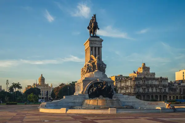 Октября 2019 Года Памятник Максимо Гомесу Хаване Куба Сделанный Итальянским — стоковое фото