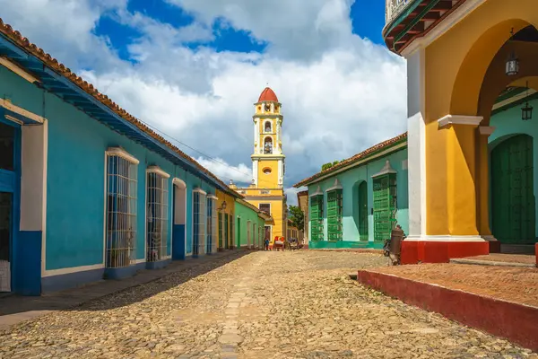 Trinidad Küba Iglesia Convento San Francisco Sokak Manzarası — Stok fotoğraf