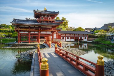 Japonya, Kyoto 'daki Phoenix Hall ve Jodo Shiki Bahçesi