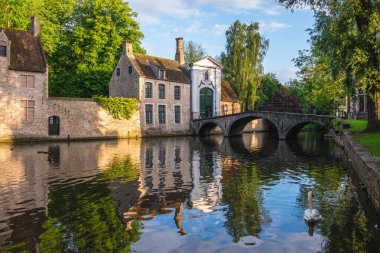Prens Beguinage Ten Wijngaette, Belçika 'nın Bruges şehrindeki tek korunmuş dilenci..