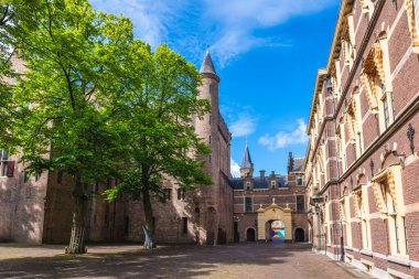 The Ridderzaal, Hall of Knights, the main building of Binnenhof in the Hague, Netherlands clipart