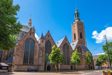 Great Church or St James Church, a Protestant church located in the Hague, Netherlands, Dutch clipart