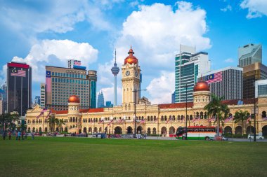 Kuala Lumpur, Malezya 'daki Independence Meydanı' nda Sultan Abdul samad binası