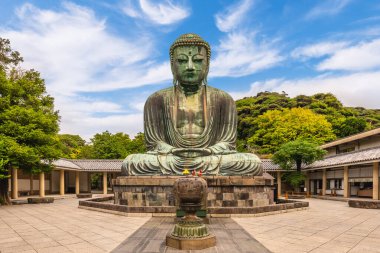 The Great Buddha at Kotokuin at Kamakura in Kanagawa Prefecture, Japan clipart