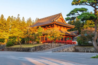 Sanbutsudo Hall of Rinno Ji, a Tendai Buddhist temple in Nikko, Tochigi Prefecture, Japan. clipart