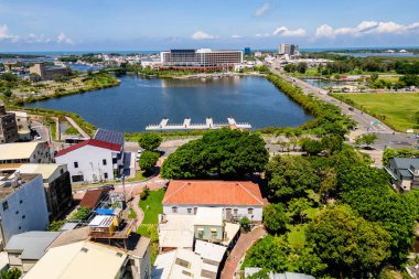 Anping Bölgesindeki Tarihi Waterview Parkı, Tainan, Tayvan