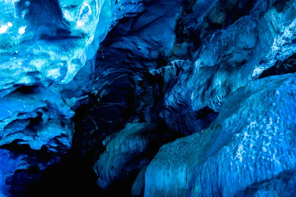 Текстура Темно Каменного Фона Пещере — стоковое фото
