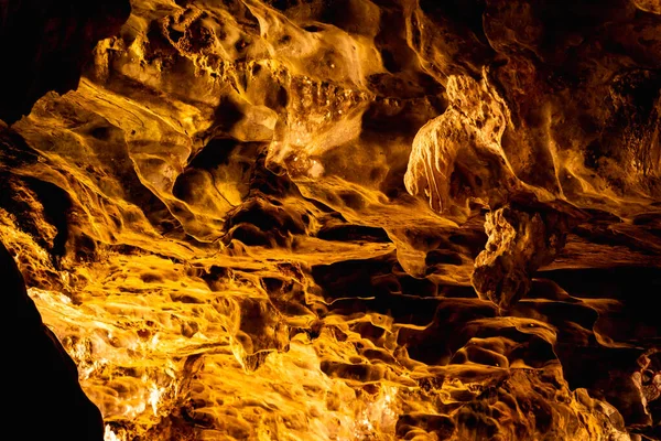 Hermosa Textura Fondo Piedra Oscura Cueva — Foto de Stock