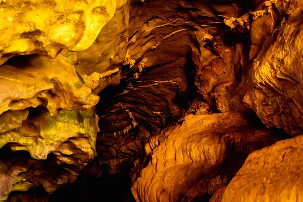 Текстура Темно Каменного Фона Пещере — стоковое фото
