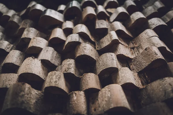 Hintergrund Und Struktur Der Alten Holzwand — Stockfoto