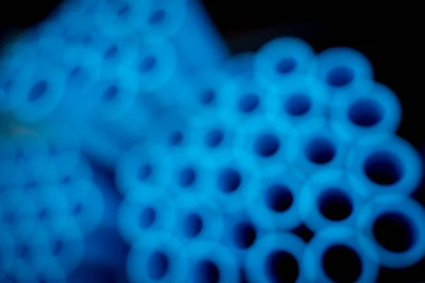 Фон Синіх Пластикових Труб Складеному Вигляді — стокове фото