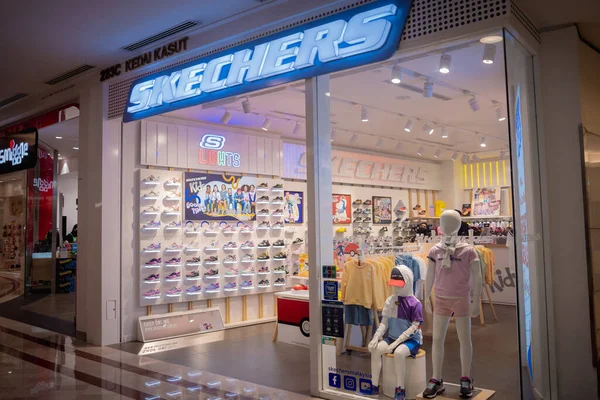 Kuala Lumpur Malaysia December 2022 Skechers Brand Retail Shop Logo — Stok fotoğraf