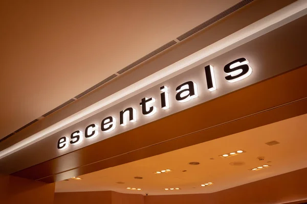 Kuala Lumpur Malaysia December 2022 Escentials Brand Retail Shop Logo — Stock Photo, Image