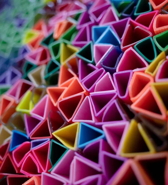 Fundo Textura Abstrato Colorido Com Triângulos Plástico — Fotografia de Stock