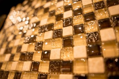 Background of colorful samples of a ceramic tile.