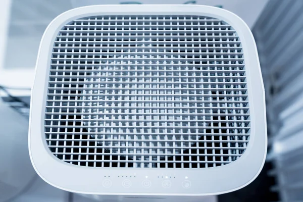 Closeup of an indoor air purifier in the store.